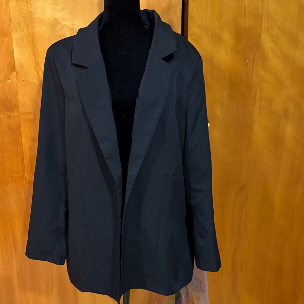 Nasty Gal oversized black blazer